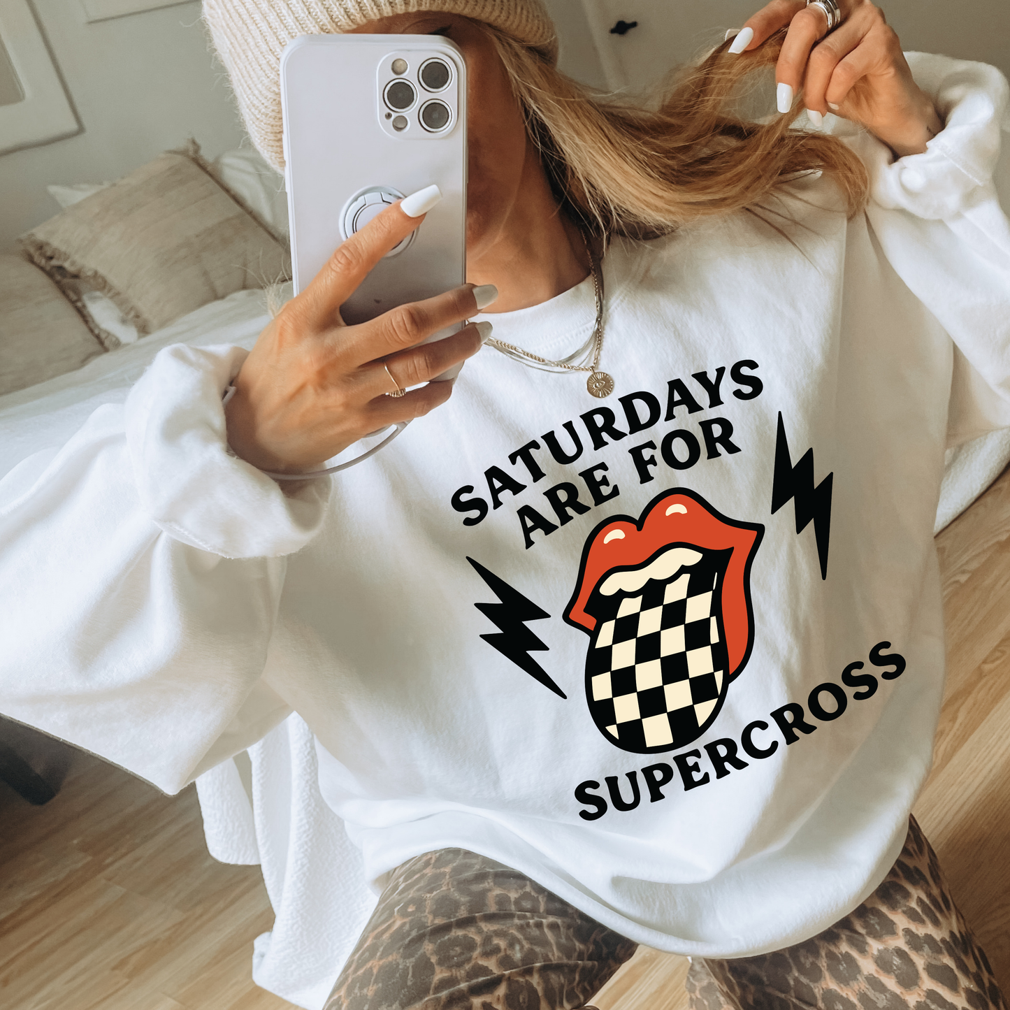 Saturdays are for supercross sweatshirt