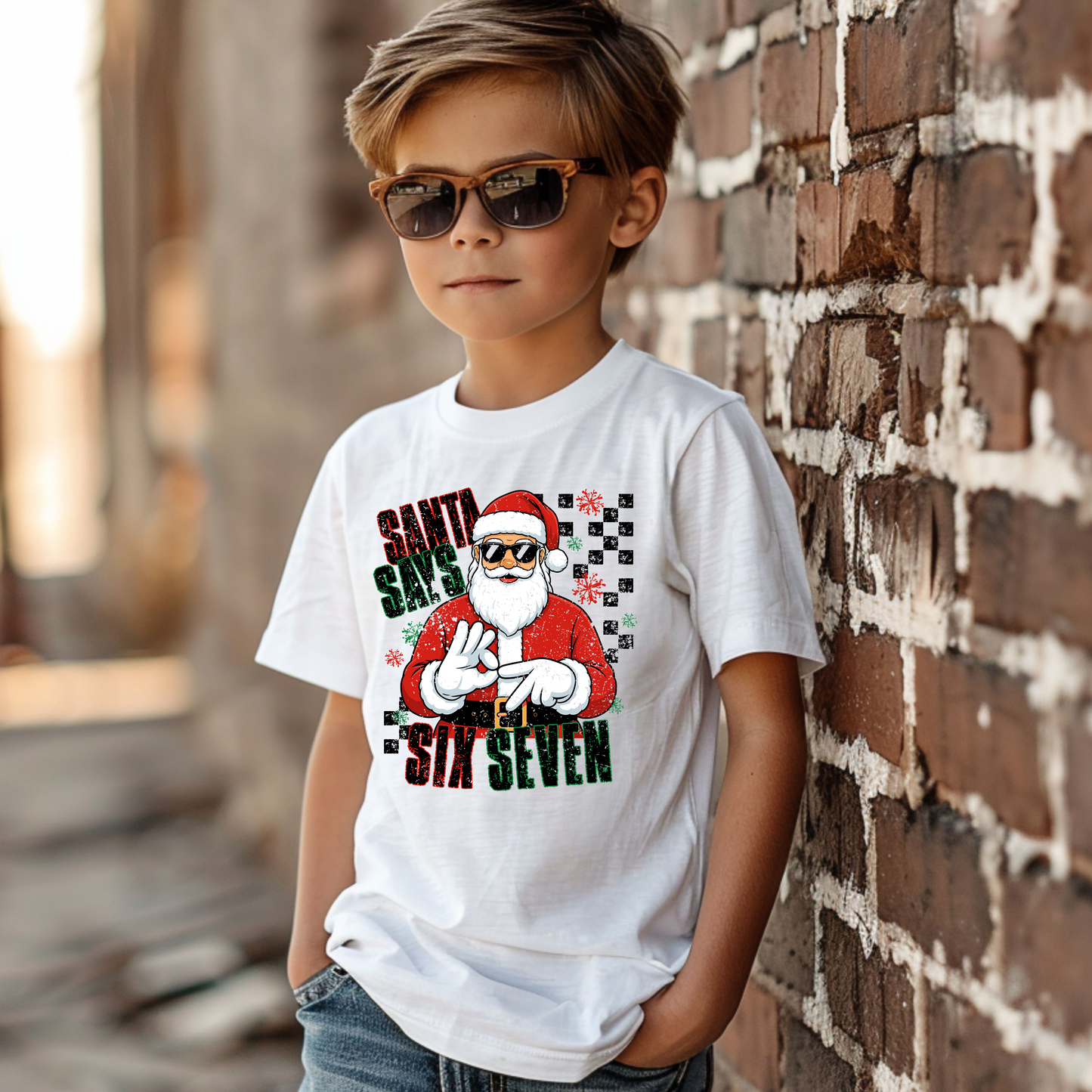 Santa said six seven Youth shirt