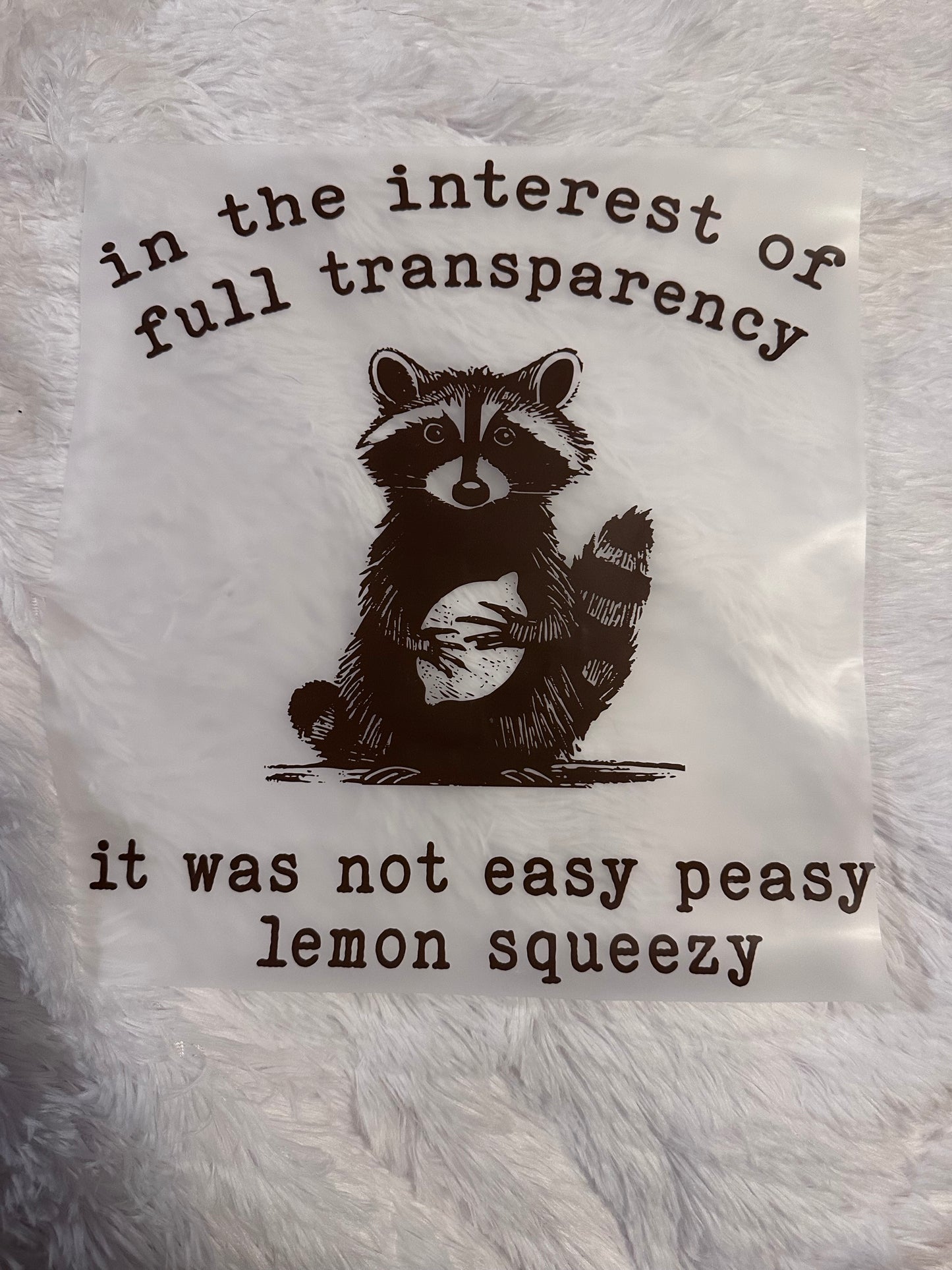 In the interest of image