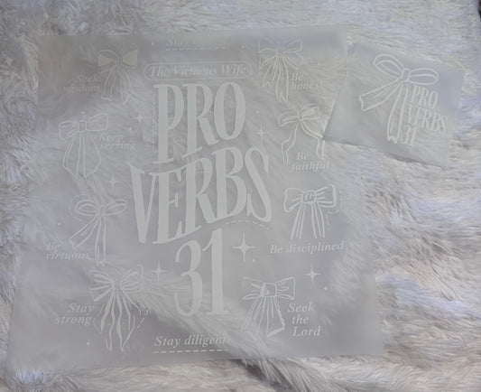 Proverbs 31 front + back image