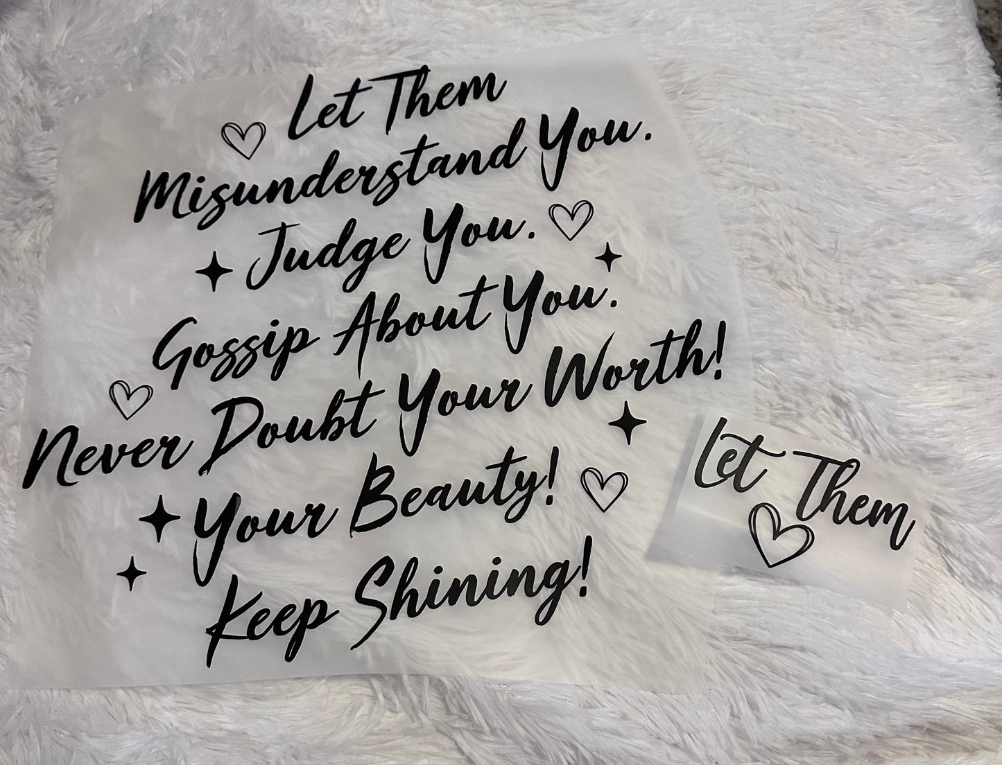 Let them front + back image