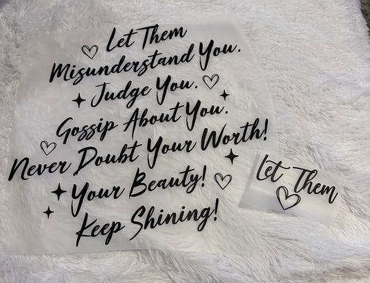 Let them front + back image