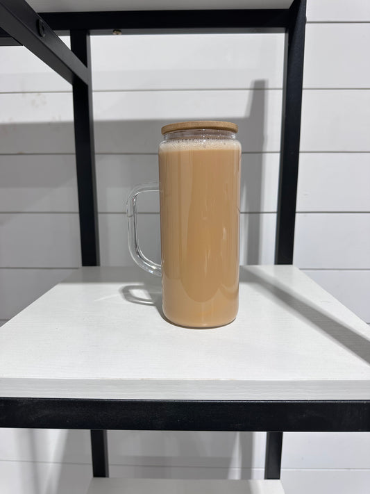 Blank coffee glass cup