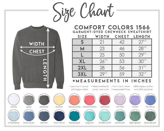 COMFORT COLORS CREWNECK