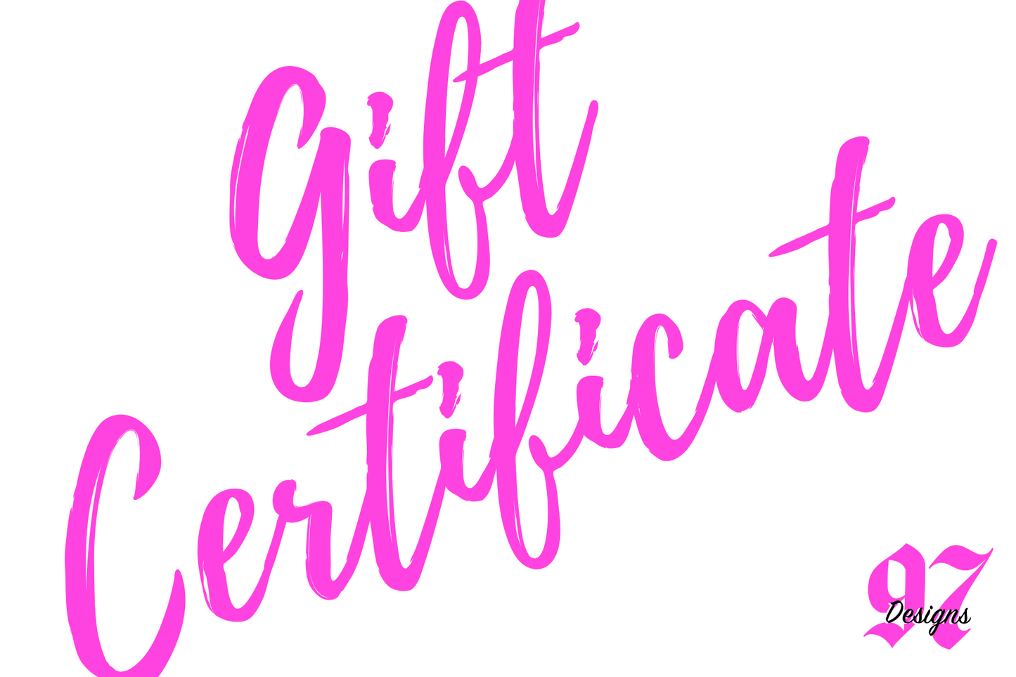 97 Designs Gift Card