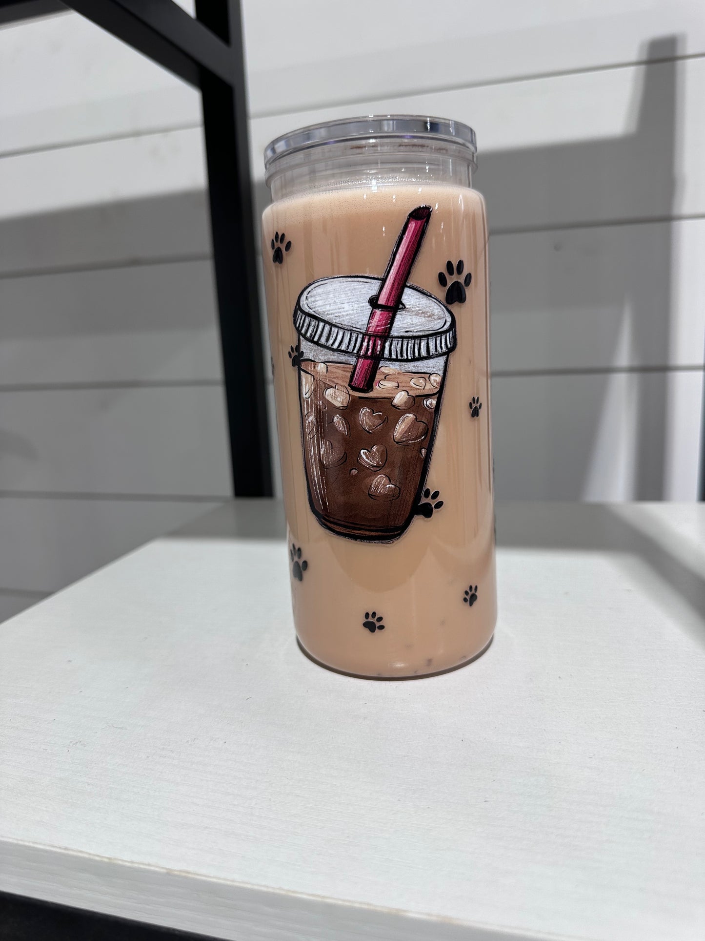 Dog mom coffee 16 oz cup