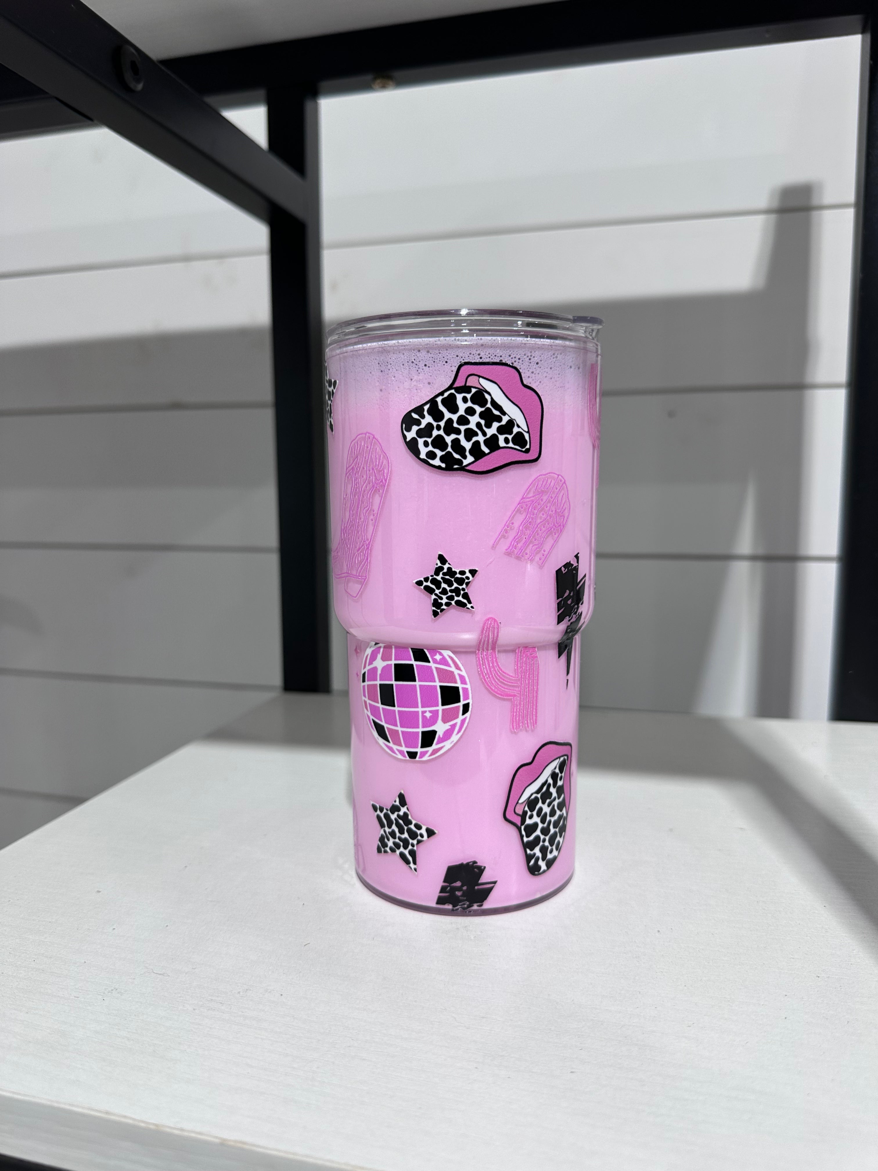 Pink cowgirl cup